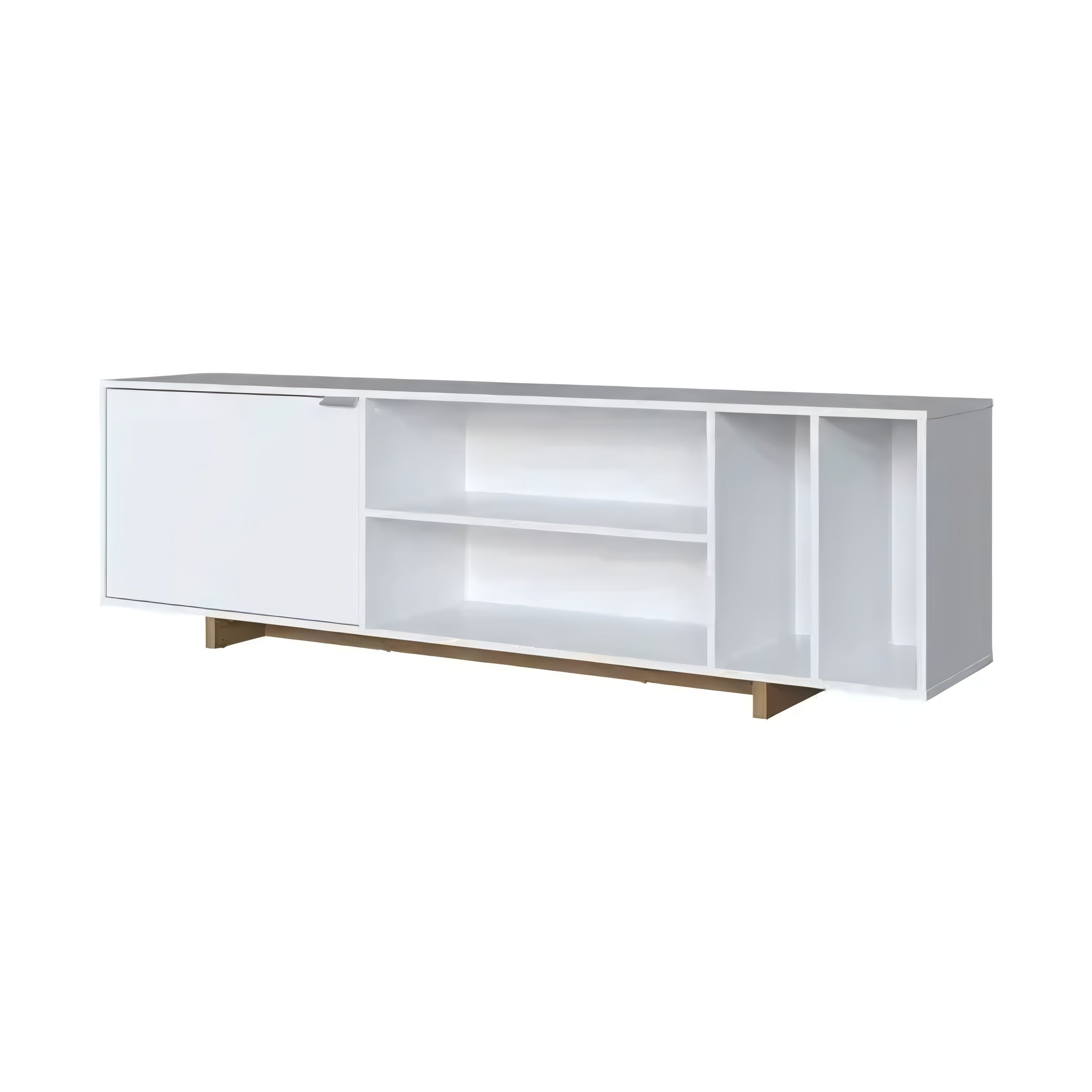 Rack Para Tv 1 Puertas 4 Estantes Lcd Mesa Living Minimalis®