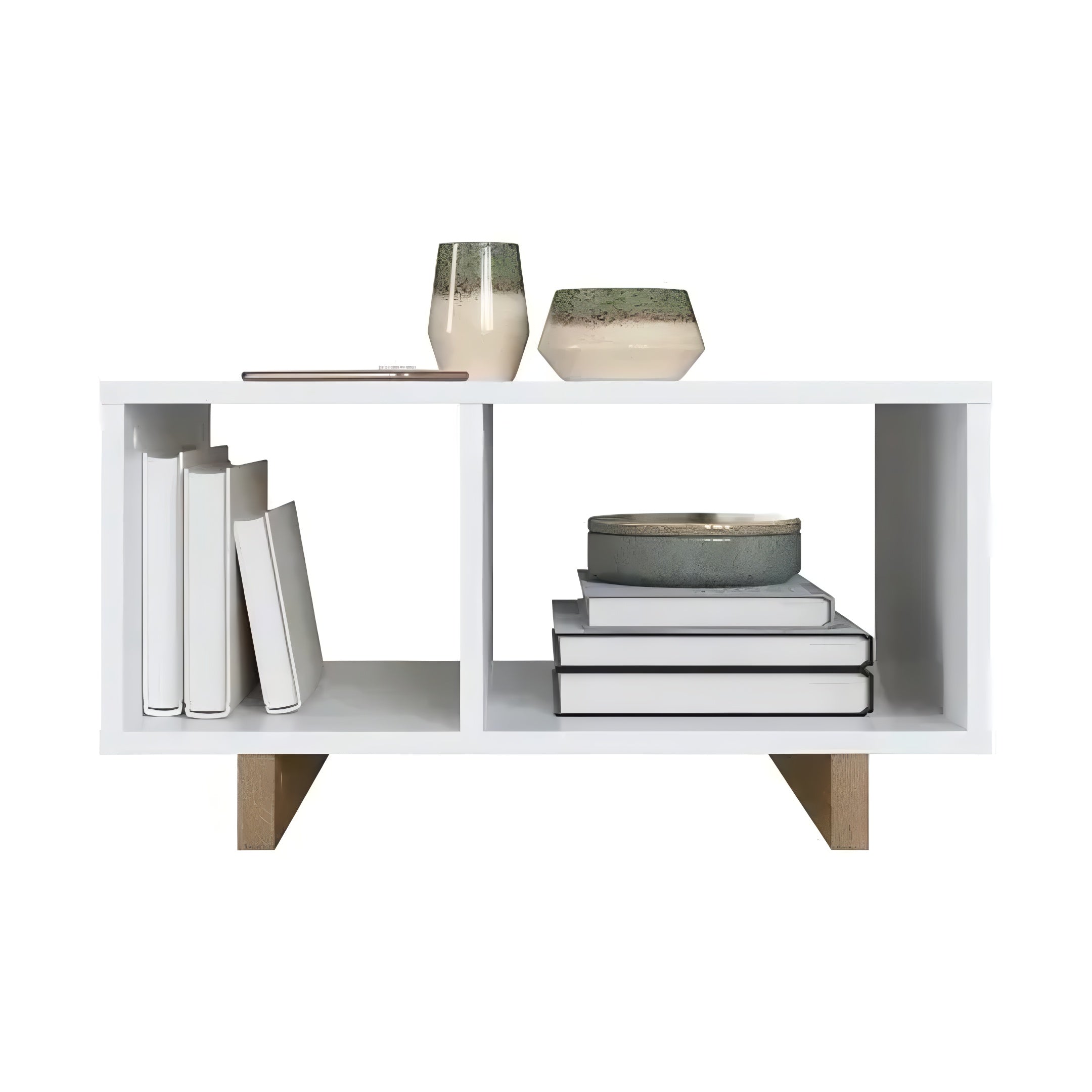 Mesa Ratona Central Living Linea Brasil Moderna Color Blanco®