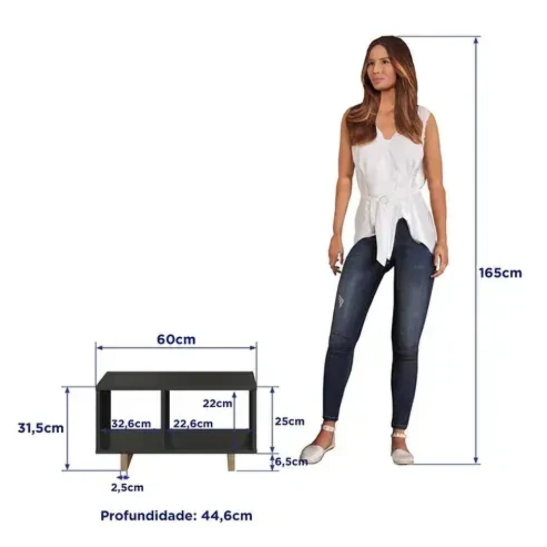 Mesa Centro Ratona Arrime Living Comedor Linea Brasil Premium®