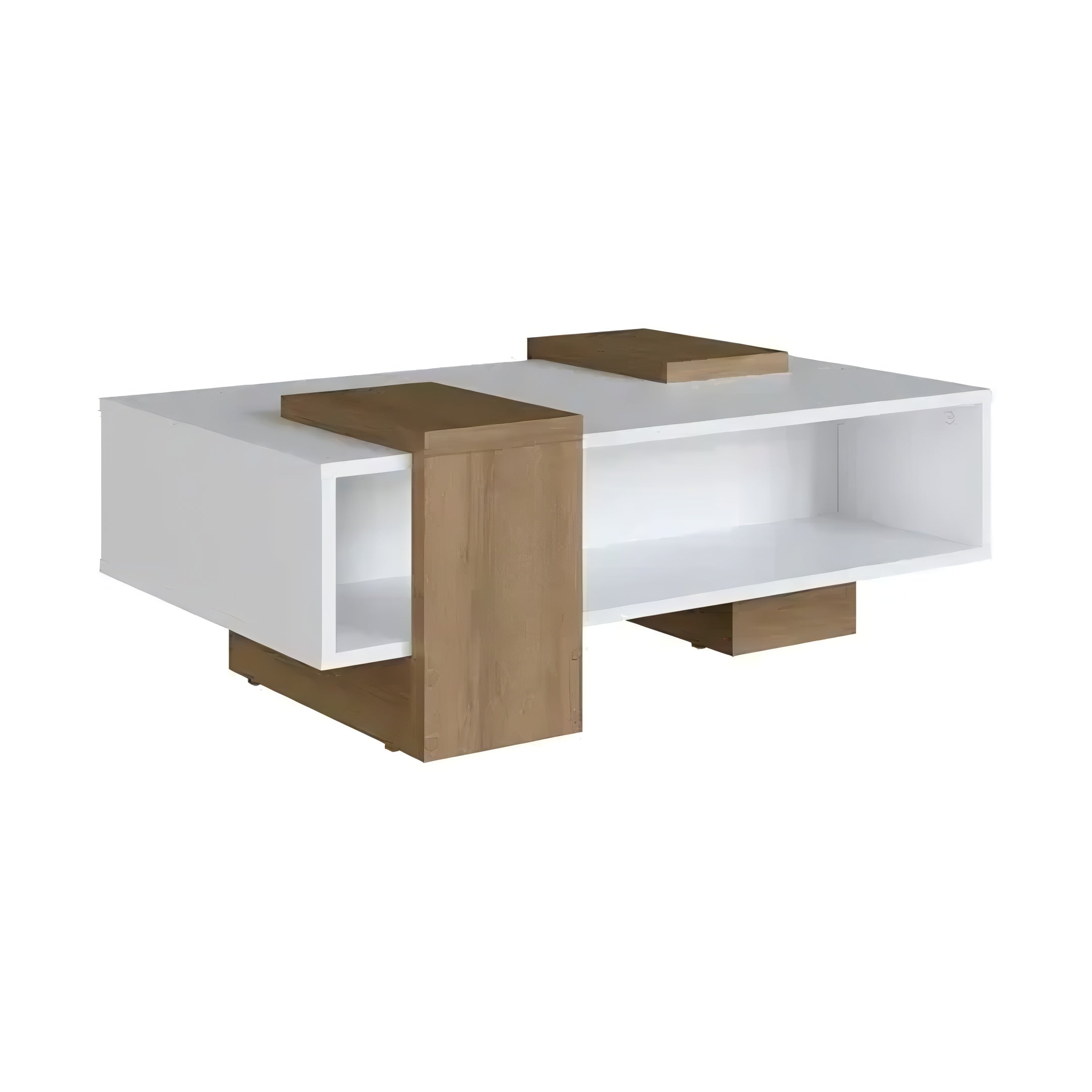 Mesa Ratona De Centro De Living Estilo Nórdico Minimalista®