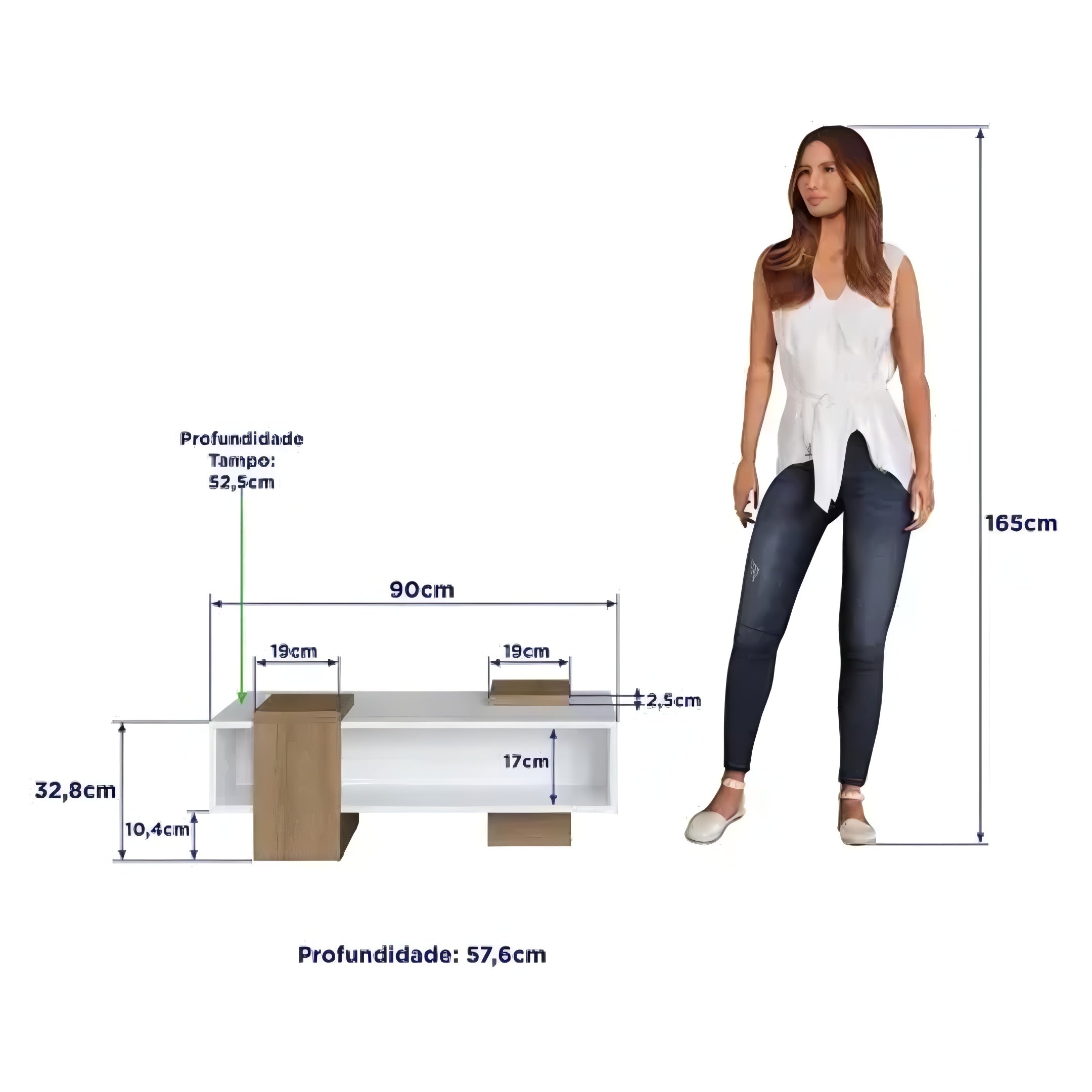 Mesa Ratona De Centro De Living Estilo Nórdico Minimalista®