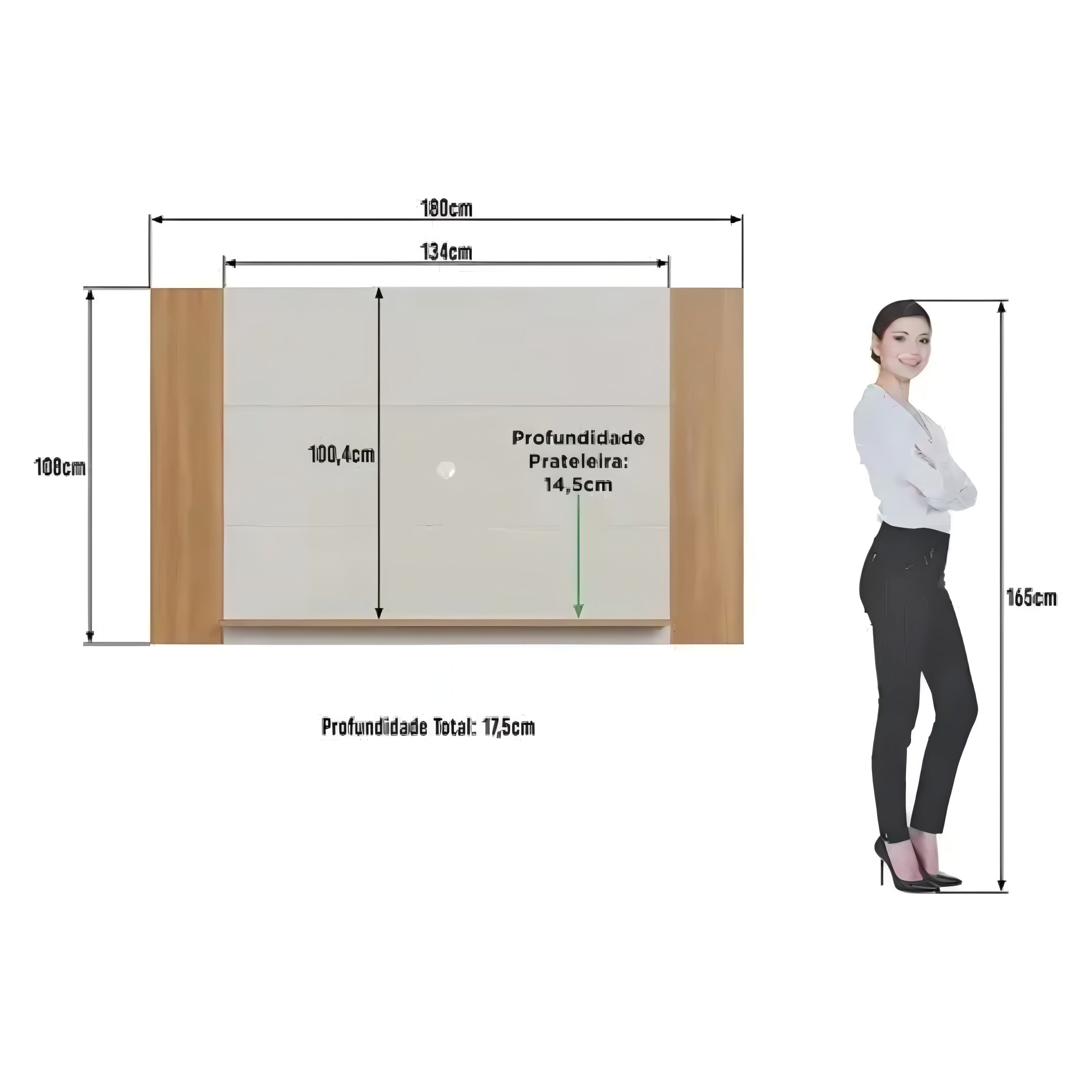 Nuevo Rack Modular Panel Aereo Para Tv Led Lcd 75' Linea Brasil®