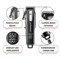 Cortapelo Eléctrico Profesional Htc Ct-8083 Pantalla Lcd 5w®