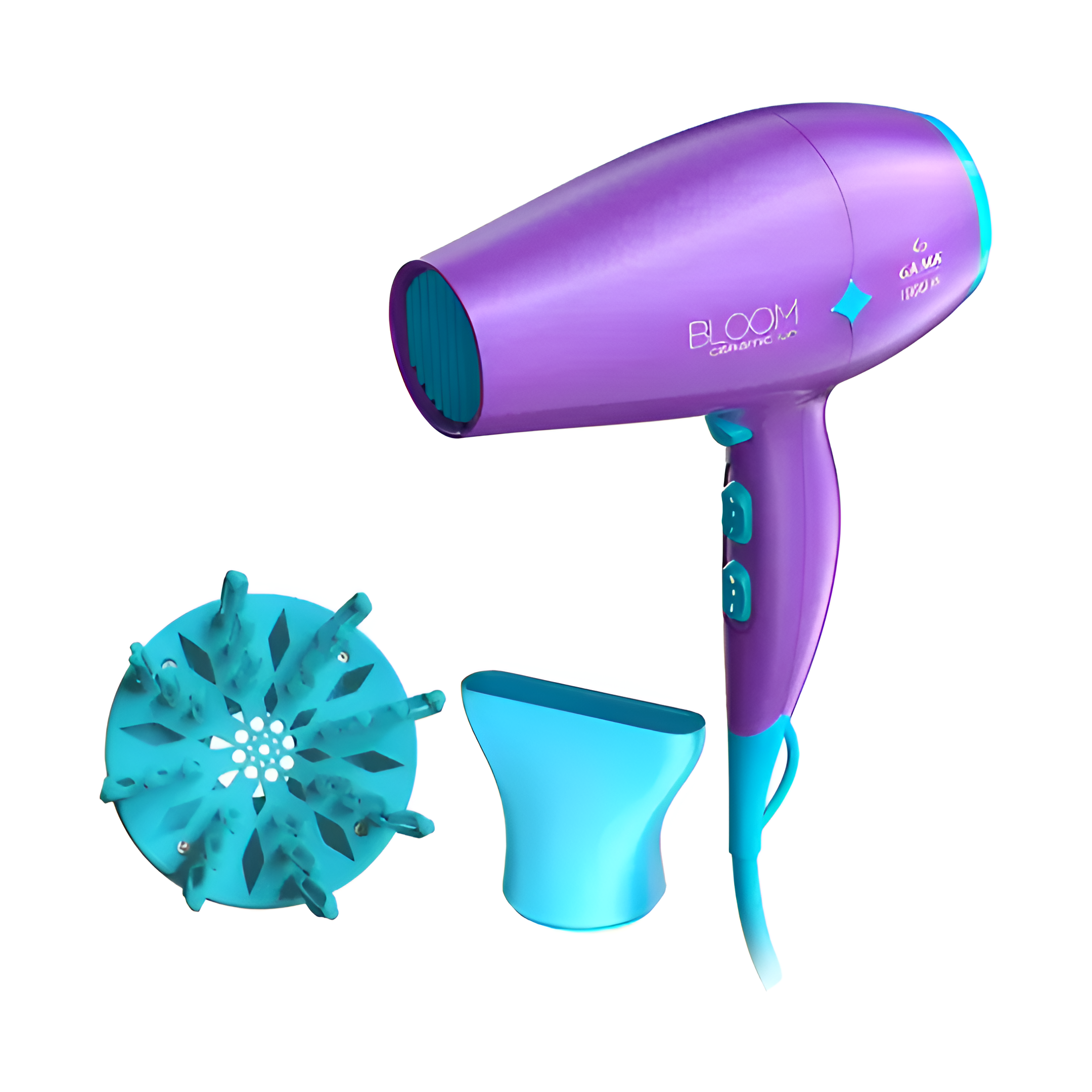 Set GAMA Italy Secador Bloom + Planchita Elegance Bloom Violeta®