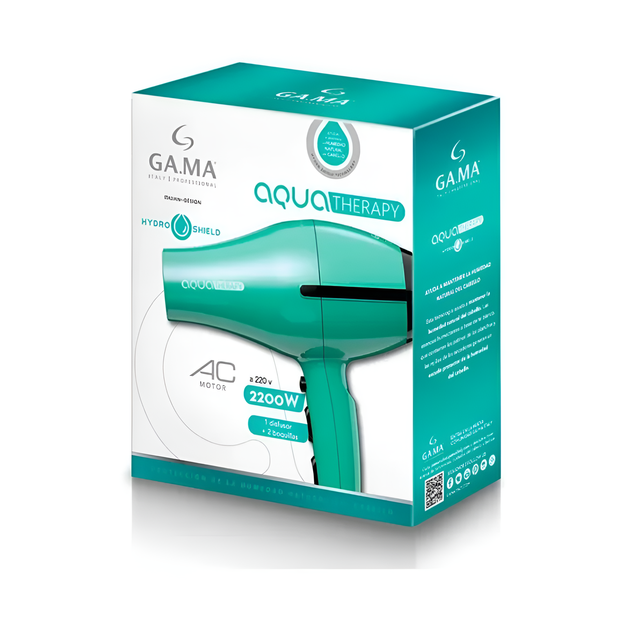 Set GAMA Secador Tempo + Plancha Elegance Led Therapy Aqua®