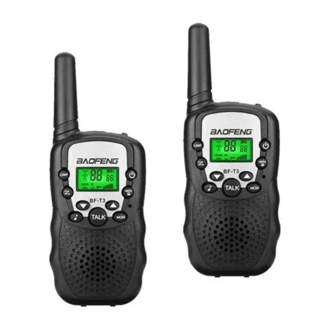 Par Handy Walkie Talkie Set X2 Bf T3 Baofeng 2km 22 Canales®