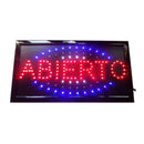 Anuncio Cartel Led Abierto 220v 48x25 Para Locales®