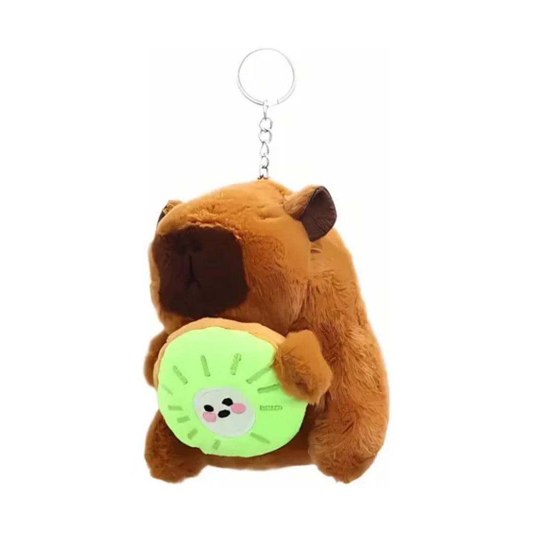 Peluche Capibara Frutas Kiwi Llavero Marron 12cm®