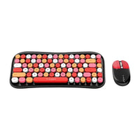 Teclado + Mouse T-wolf Tf660 Urban Women Colorido Bluetooth Rojo Con Negro®