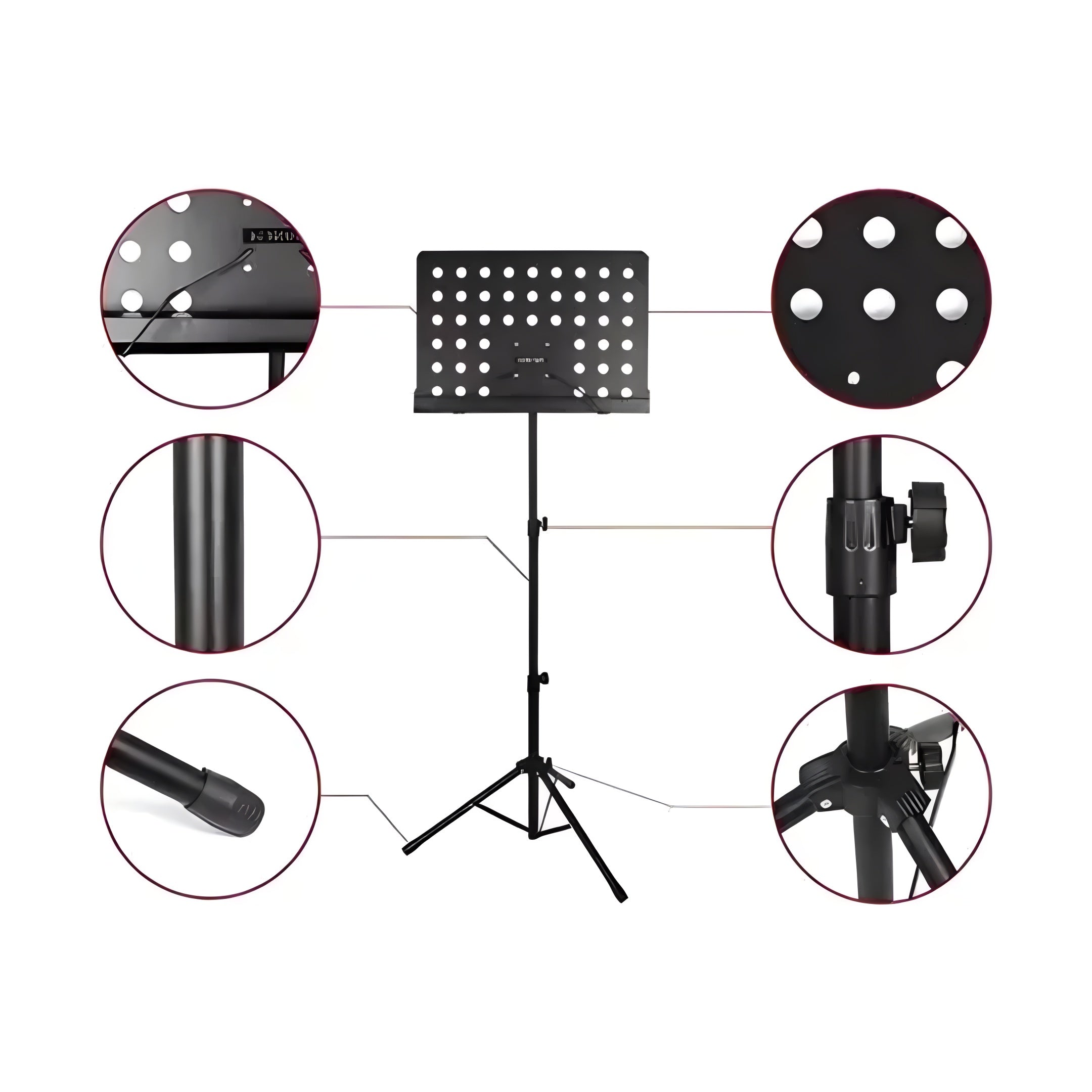 Atril Soporte Para Partituras Con Apoyo Y Agarre 139cm®