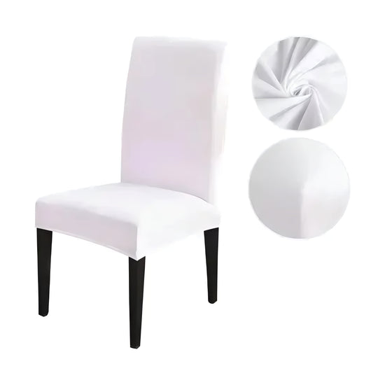 Funda Profesional De Silla Comedor Color Blanco®