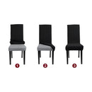Funda Profesional De Silla Comedor Color Gris Cubre Asiento Elastizada®