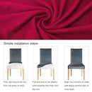 Funda Profesional De Silla Comedor Color Bordo Cubre Asiento Elastizada®