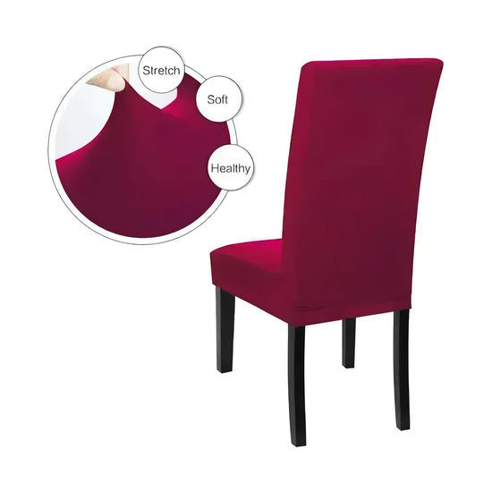 Funda Profesional De Silla Comedor Color Bordo®