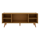 Rack Tv Moderno 2 Puertas 2 Estantes Internos Color Madera®