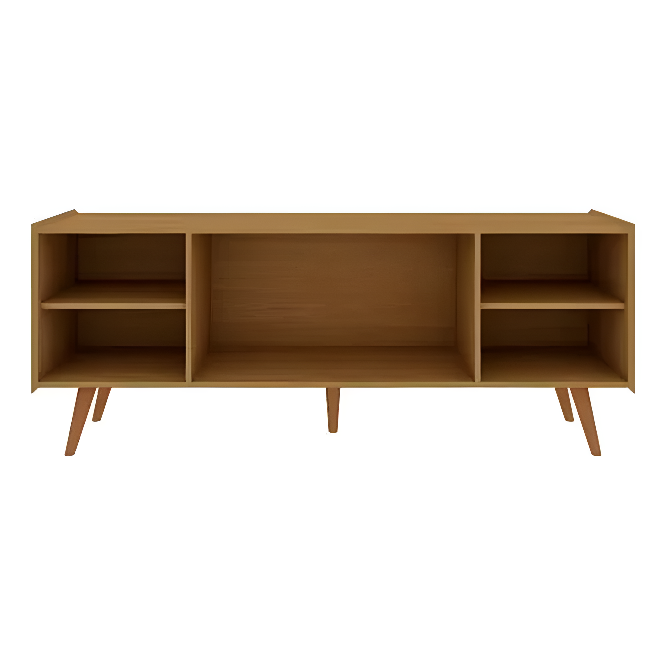 Rack Tv Moderno 2 Puertas 2 Estantes Internos Color Madera®