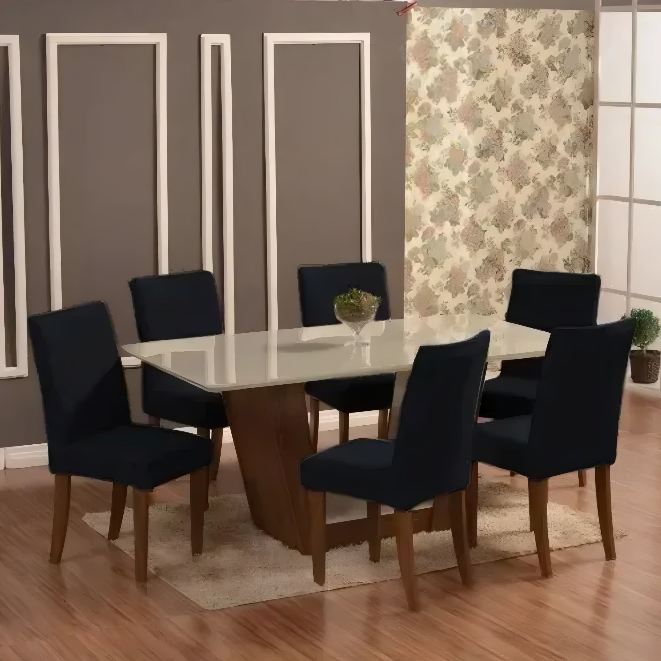 Funda Profesional De Silla Comedor Color Gris Cubre Asiento Elastizada®