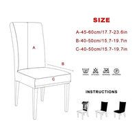 Funda Profesional De Silla Comedor Color Gris Cubre Asiento Elastizada®