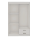 Ropero Elegante Minimalista 4 Puertas 2 Cajones Mdf Blanco®