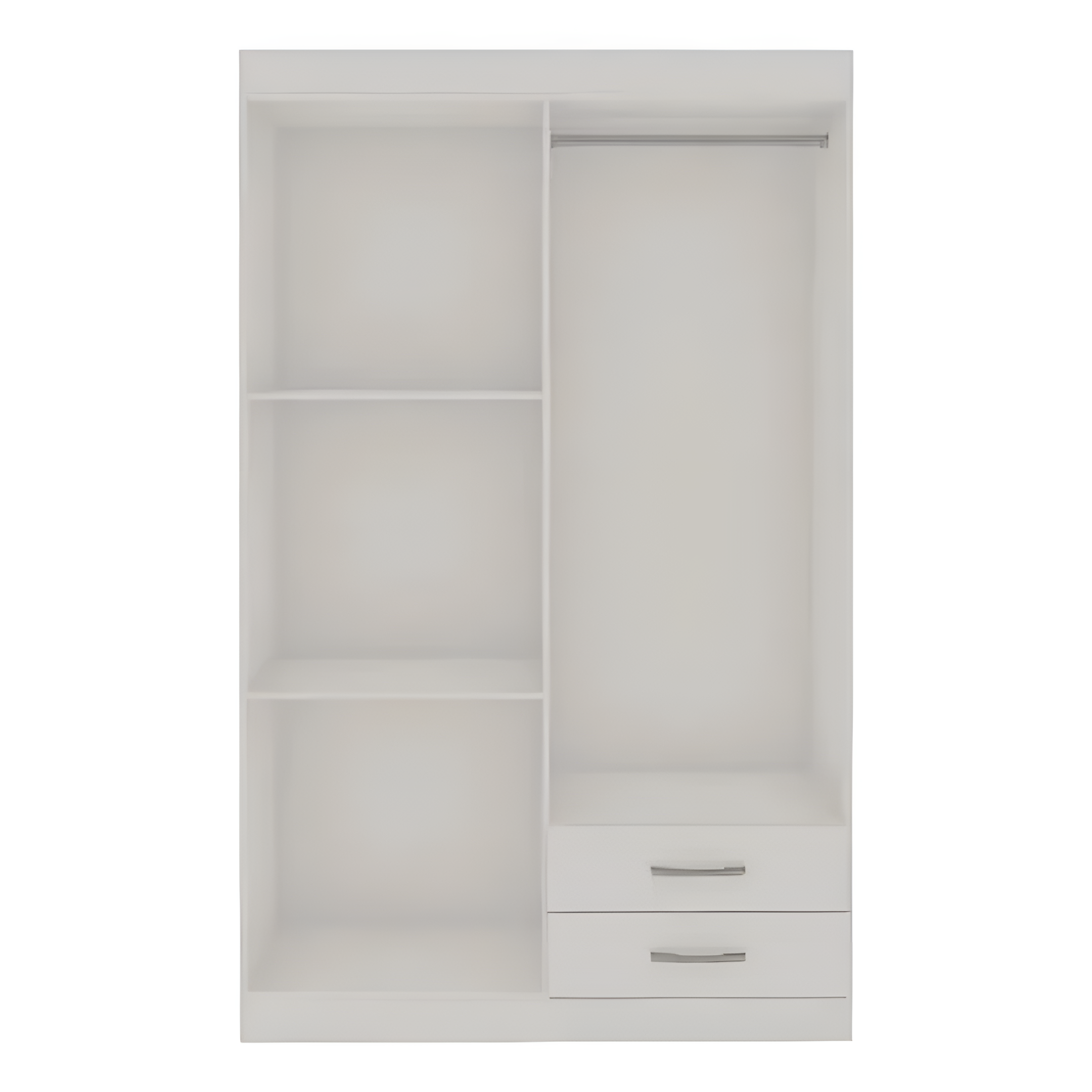 Ropero Elegante Minimalista 4 Puertas 2 Cajones Mdf Blanco®