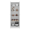 Mueble Multiuso Minimalista 2 Puertas 4 Estantes Mdf Blanco®