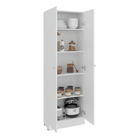 Mueble Multiuso Minimalista 2 Puertas 4 Estantes Mdf Blanco®