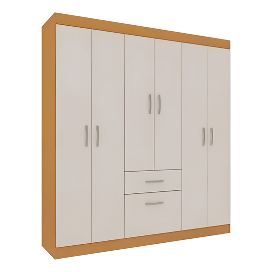 Ropero Moderno - 6 Puertas, 1 Cajón, 1 Espacio Para Zapatos®