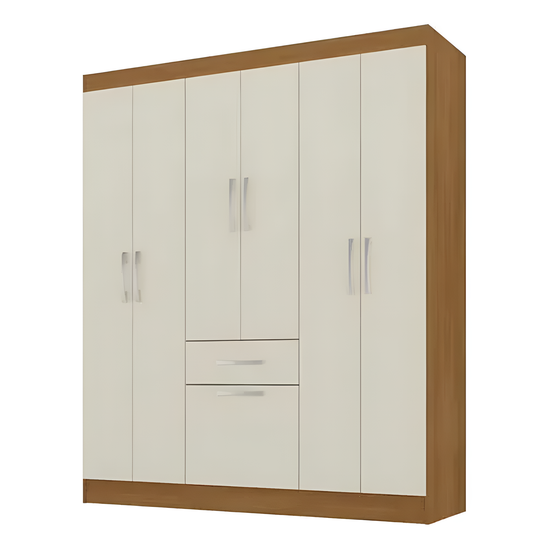 Ropero Moderno - 6 Puertas, 1 Cajón, 1 Espacio Para Zapatos®