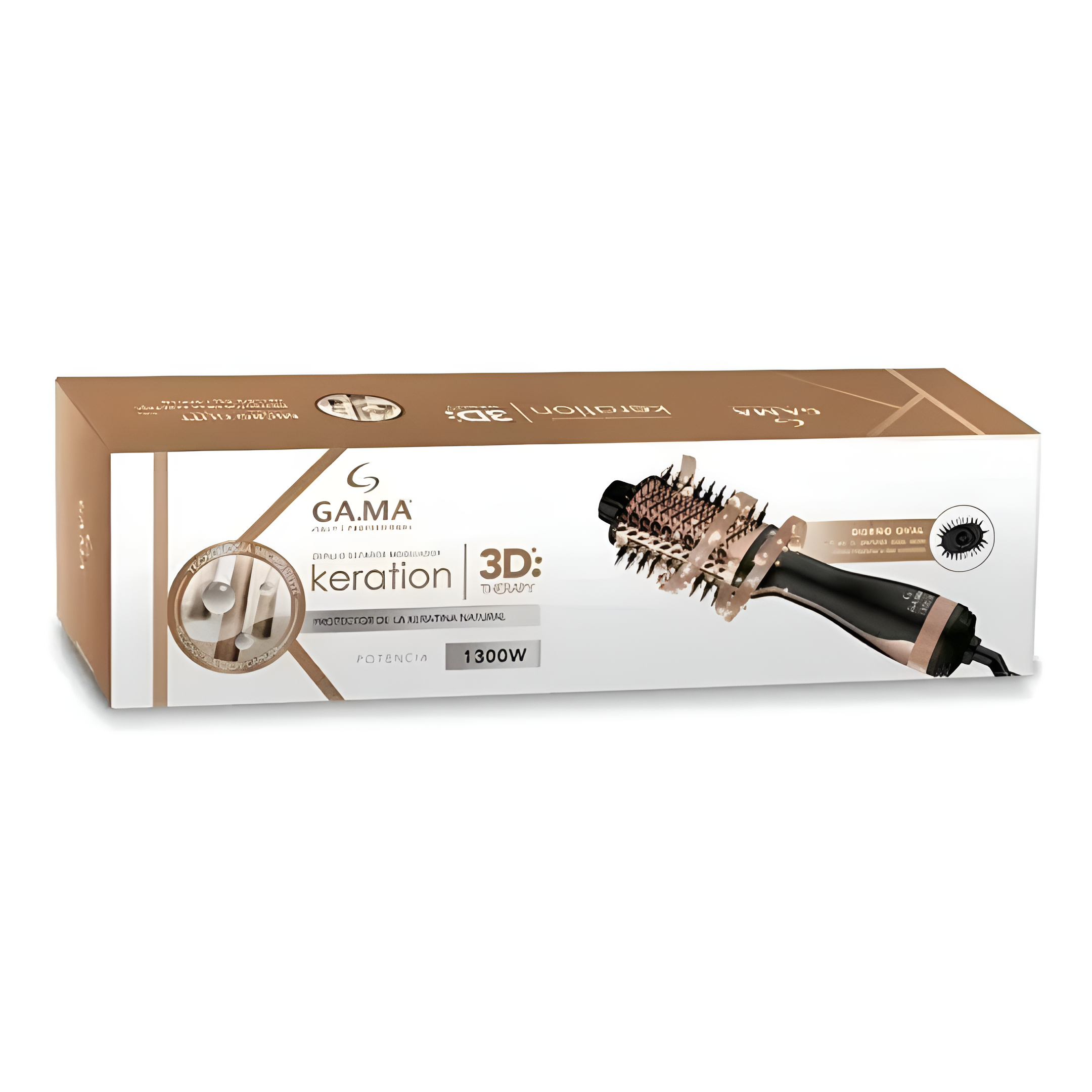 Cepillo Secador GAMA Italy Stylish Brush Ion Plus Keration®