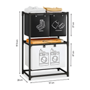 Mueble Organizador Lavandería 2 Niveles 3 Compartimientos®