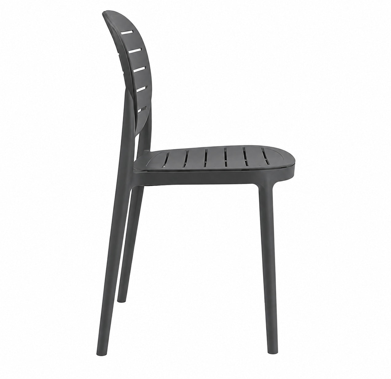 Silla De Comedor Moderna Polipropileno Gris Mate Resistente®