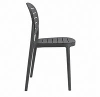 Silla De Comedor Moderna Polipropileno Gris Mate Resistente®