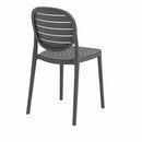 Silla De Comedor Moderna Polipropileno Gris Mate Resistente®