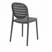 Silla De Comedor Moderna Polipropileno Gris Mate Resistente®