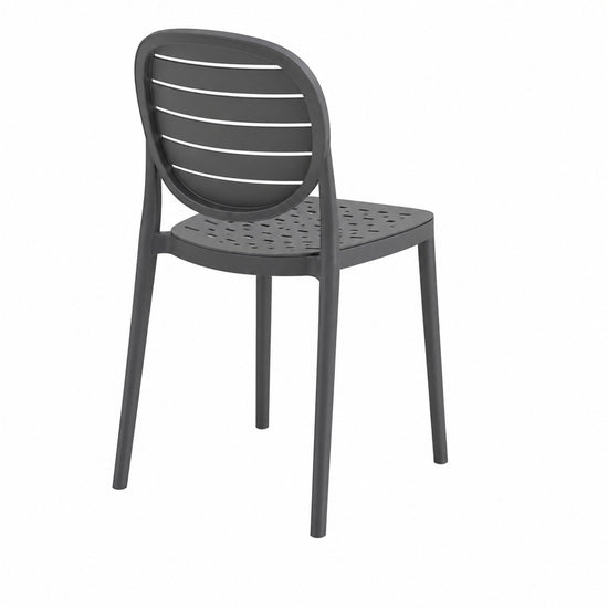 Silla De Comedor Moderna Polipropileno Gris Mate Resistente®