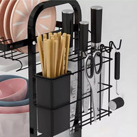 Escurridor De Platos Metálico 2 Niveles Sobre Mesada Indus®