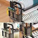 Escurridor De Platos 2 Niveles De Metal Acero Inoxidable Ch®