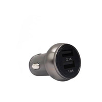 Cargador Para Auto Treqa 2 Usb Usb Color Plomo Práctico®
