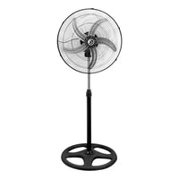 Ventilador De Pie Potente 55cm Diametro 55w Metalico 5 aspas®