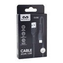 Cables Usb Tipo C Miccell 2.4a 1.0m Largo Negro Pro®