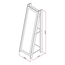 Espejo Moderno con Borde para Living Dormitorio+2 Estantes®