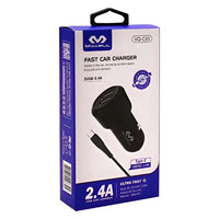 Cargador P/auto Miccell C03 2x Usb + C/usb-c®