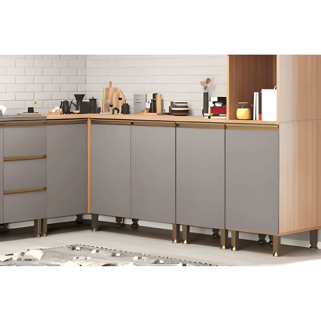 Mueble Bajo Mesada MDF Resistente Rebeca Moderno Amplio®