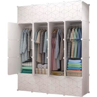 Ropero Modular Abs Plástico Organizador 147cm Resistente®