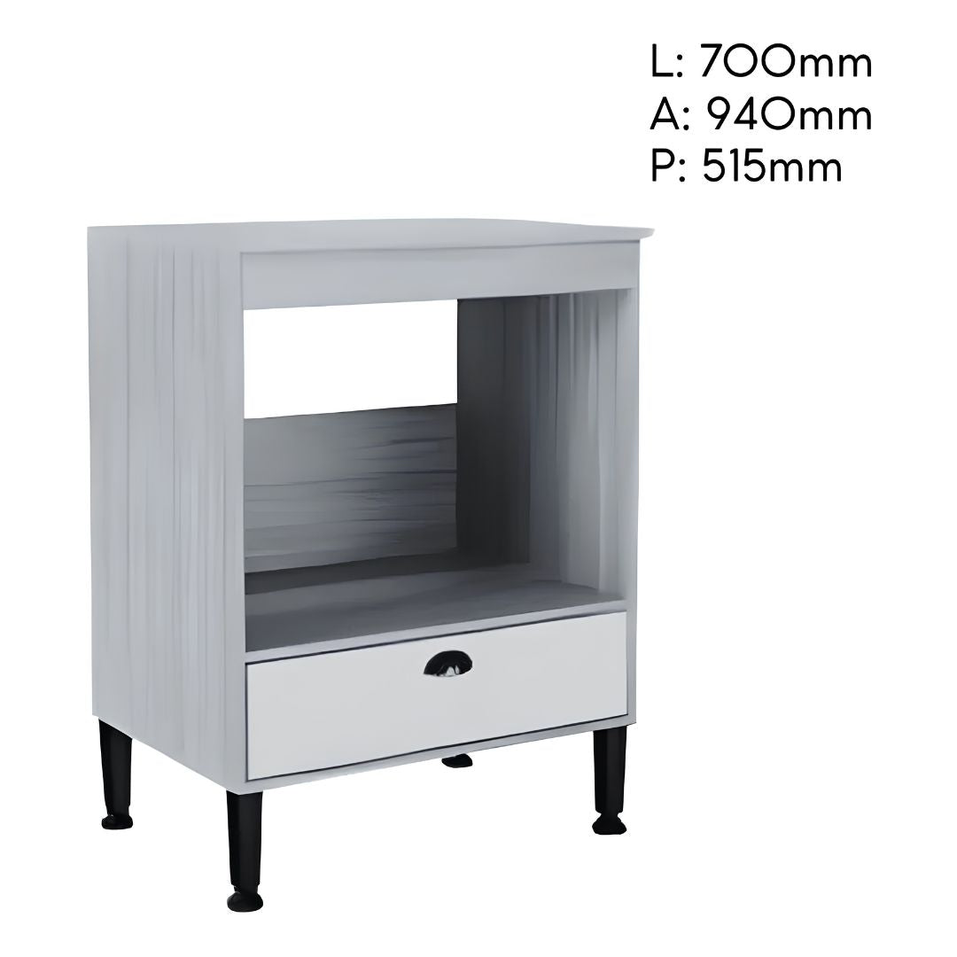 Mueble Auxiliar de Cocina con Cajón y Estante Gran Calidad®