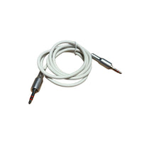 Cable De Audio Compatible Treqa Plug Plug 1 M Stereo Blanco/Negro®