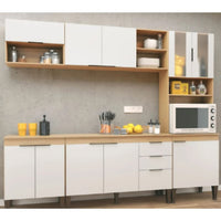Alacena de Cocina Minimalista Blanco/madera 1 Puerta Isabelle®