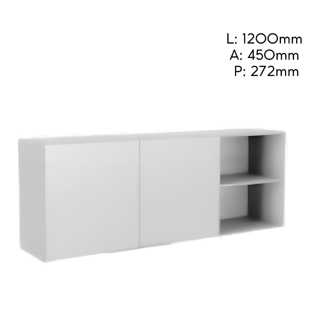 Alacena de Cocina Minimalista Blanco/madera 1 Puerta Isabelle®