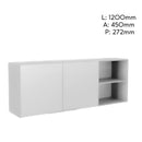 Alacena de Cocina Minimalista Blanco/madera 1 Puerta Isabelle®