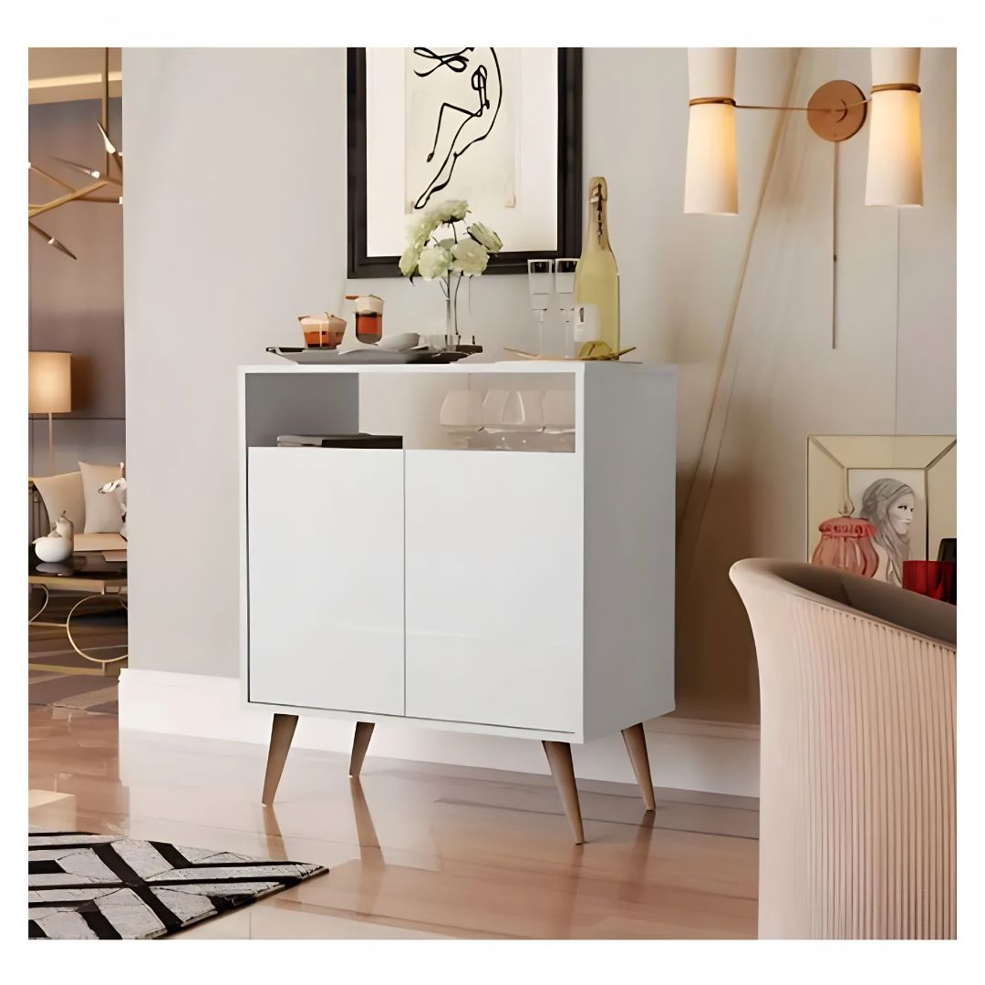 Aparador Orgánico Moderno Multiuso con 2 Puertas y Nicho®